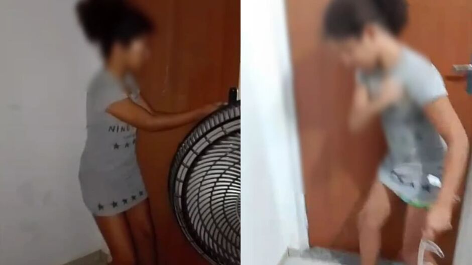 Mãe filmou a filha durante uma das crises