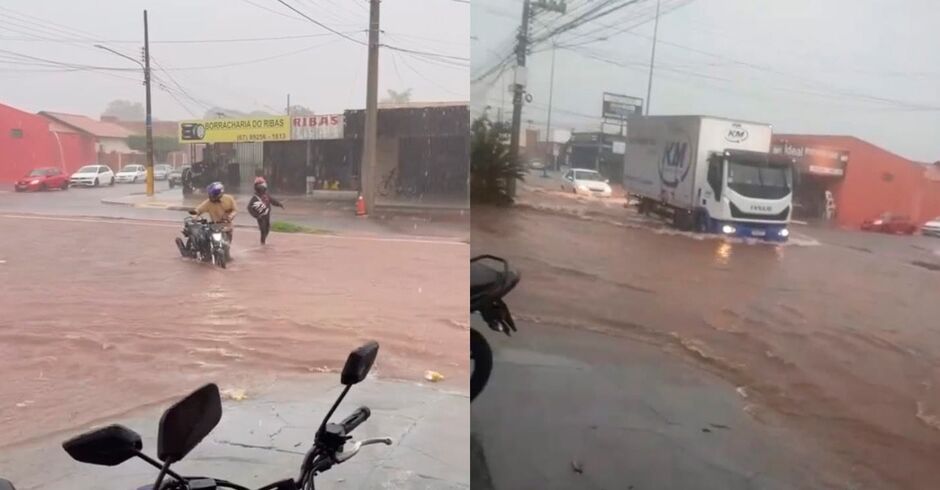 águas tomam centro da capital