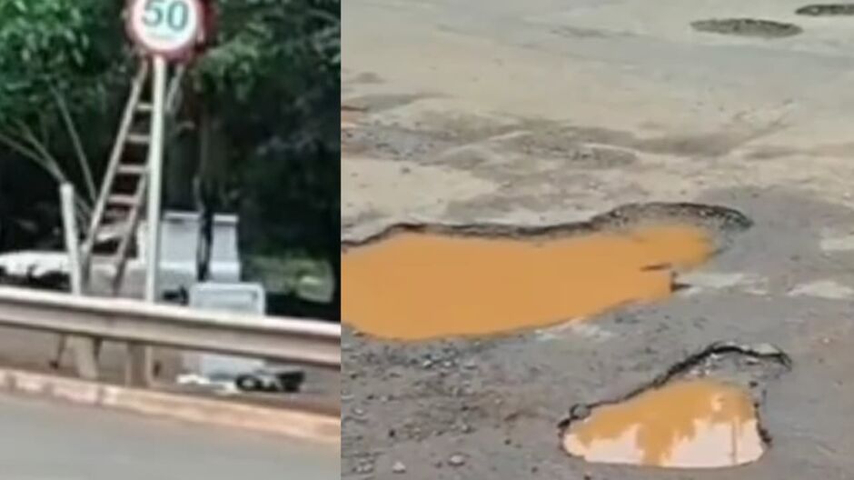 Com lagoas nas ruas de Campo Grande, prefeitura é vista ativando novos radares