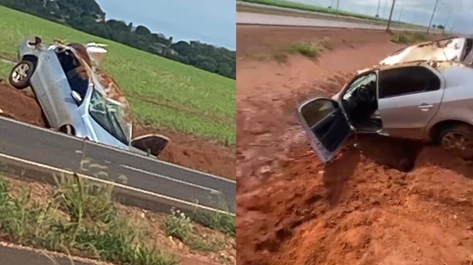 O acidente aconteceu na manhã de hoje