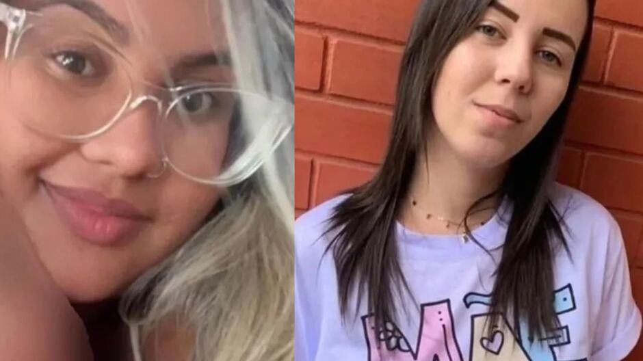 Gabrielle (à esquerda) acusada de assassinar Laís (à direita)