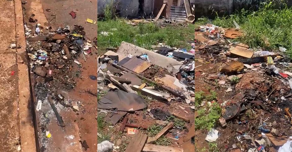 Terreno vira depósito de lixo no bairro Jockey Club