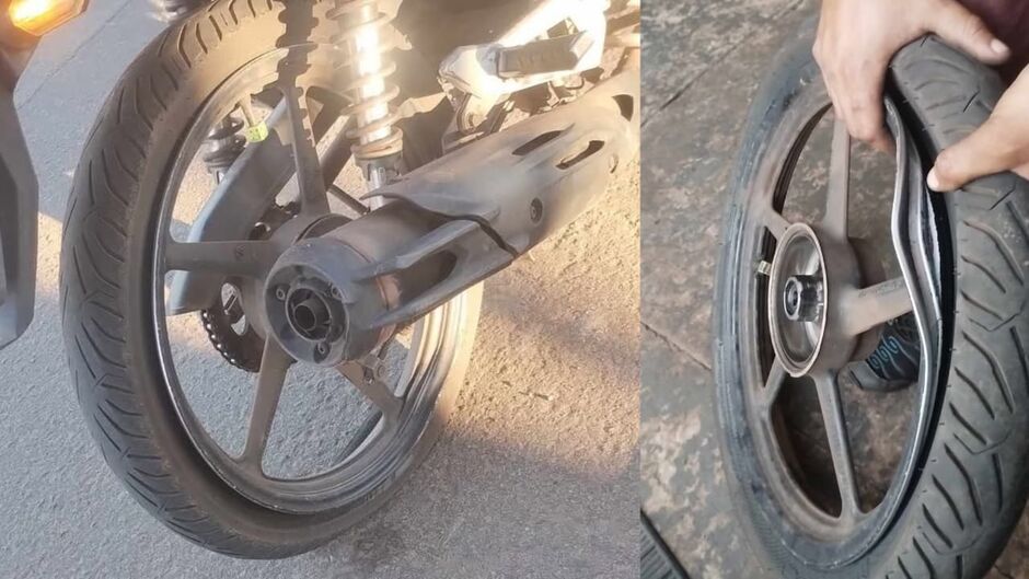 Pneu impede Lukas de trabalhar