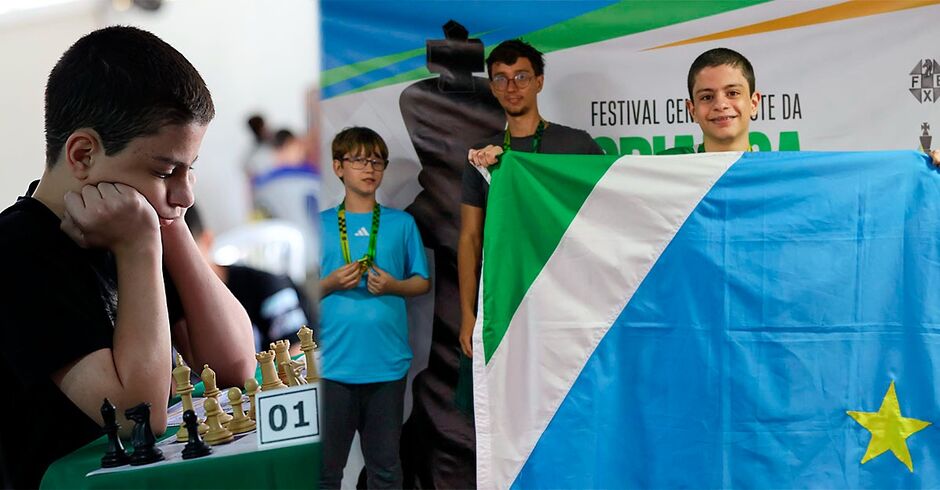 Autodidata, menino de 12 anos se torna vice-campeão de xadrez no Centro-Oeste