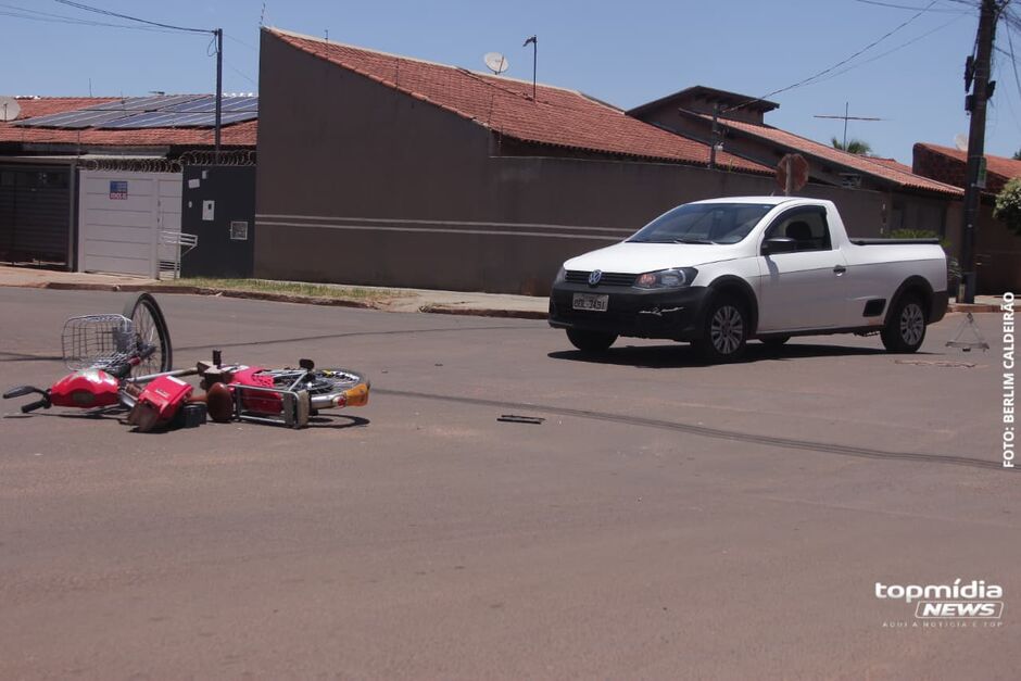 O acidente aconteceu na manhã de hoje