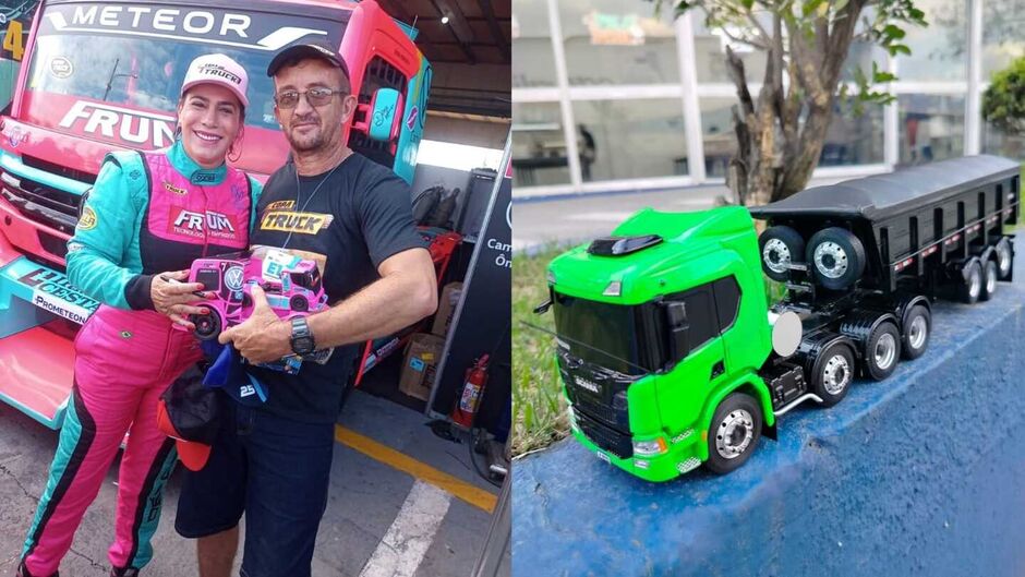 Homem teve miniatura autografada por Débora Rodrigues