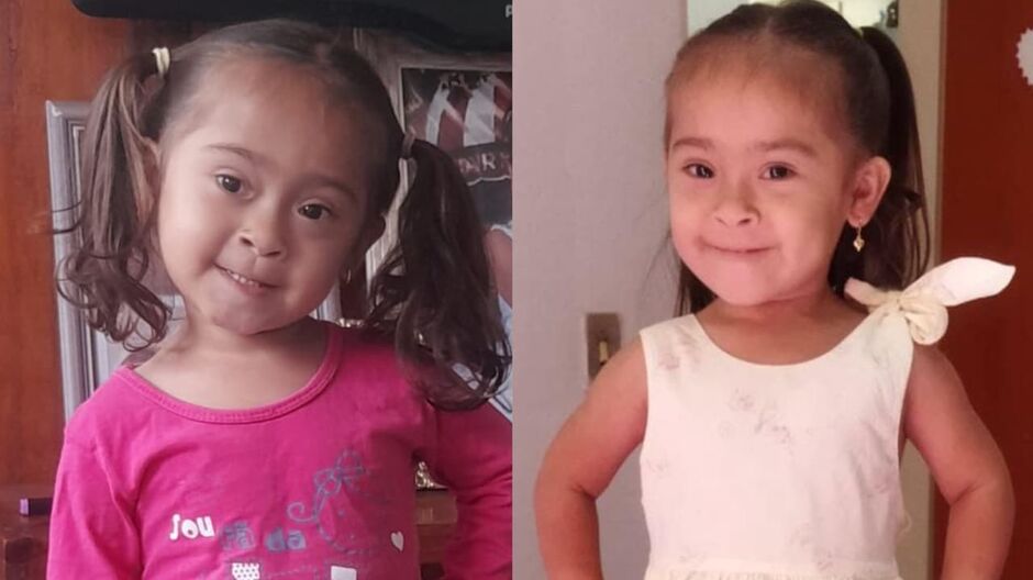 Menina está com 3 anos e vive feliz 