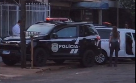 Imagens da polícia no local onde o cadáver foi encontrado