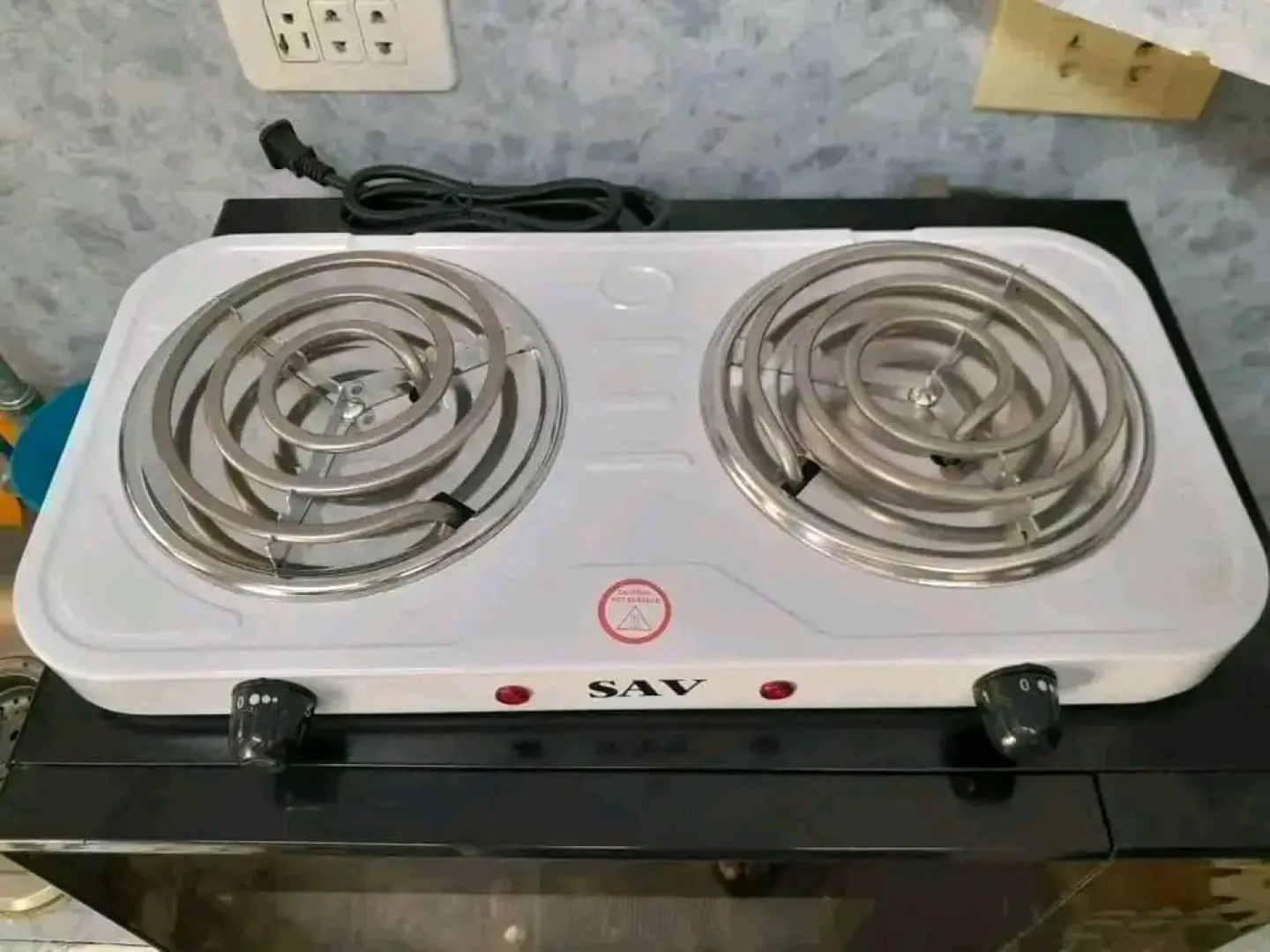 O choque veio de um fogão de indução