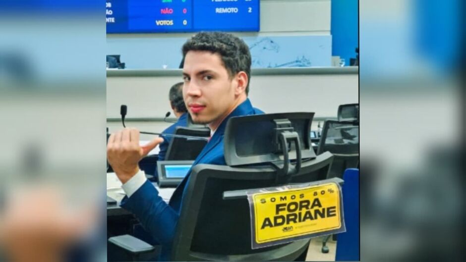 Jean criou cadeira do protesto na Câmara
