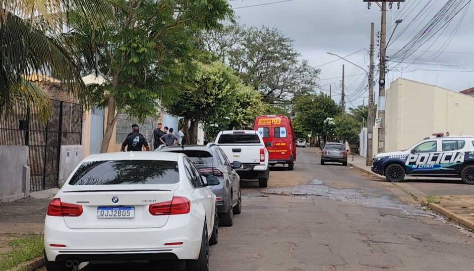 Local onde casal foi socorrido após briga no Teveirópolis