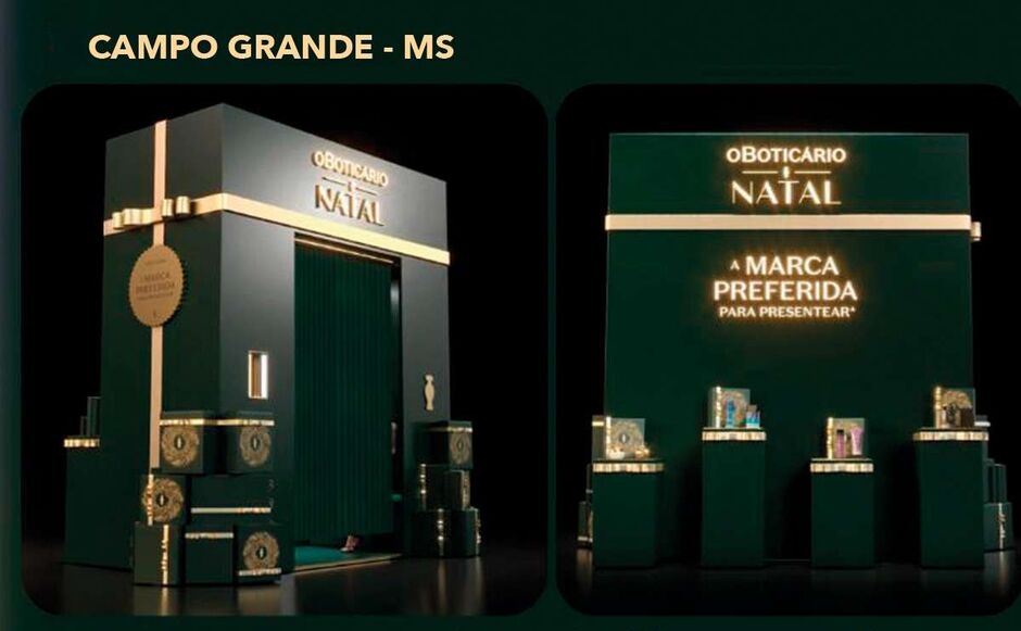 Natal do Boticário encanta Campo Grande com caixa de presente gigante no Shopping Norte Sul