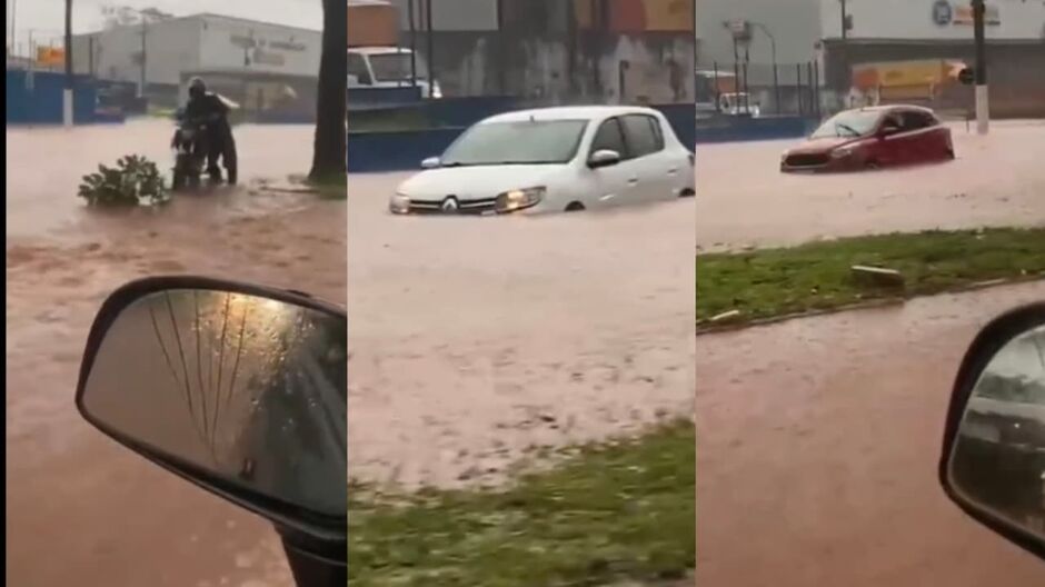 Via alagou pelo segundo dia 