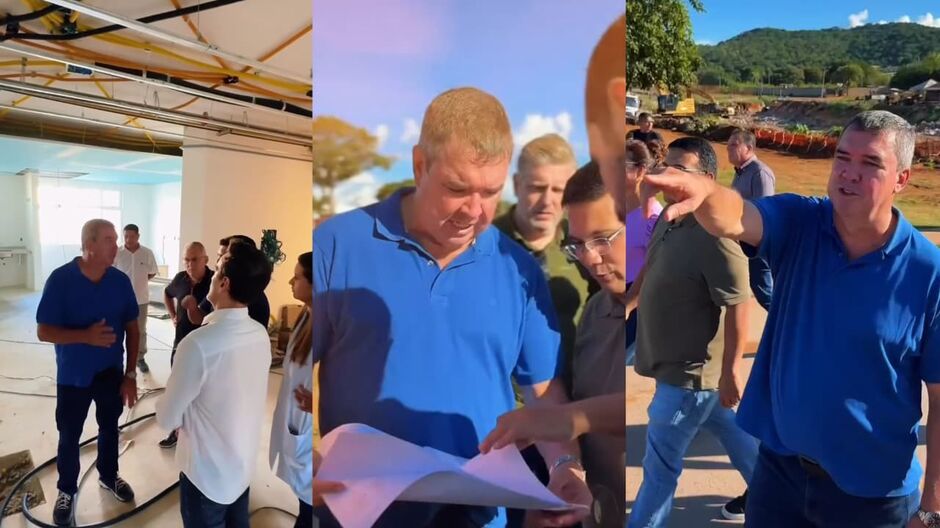 As visitas foram realizadas durante a segunda-feira