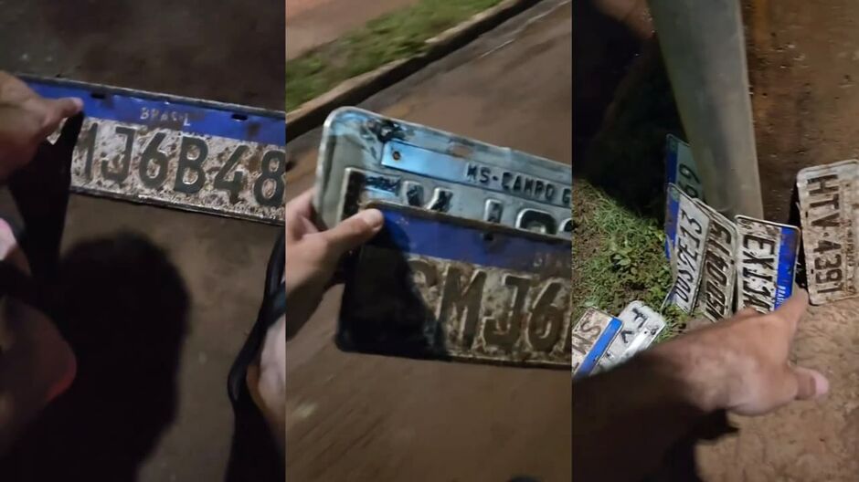 A chuva causou danos aos motoristas de Campo Grande