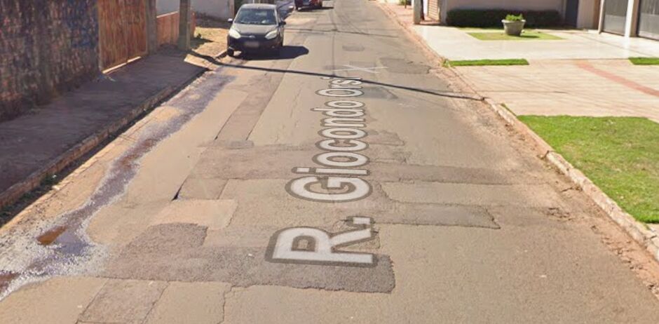 Rua onde o crime aconteceu