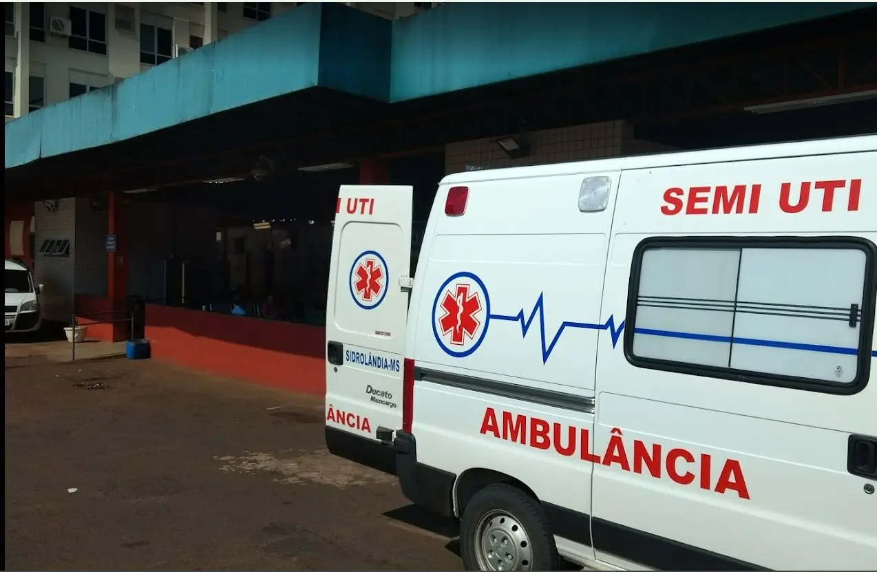 O homem precisou ser encaminhado apra a Santa Casa de Campo Grande devido a gravidade do ferimento 
