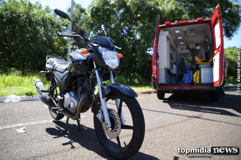 Motociclista tenta fugir de abordagem em Maracaju e acaba preso