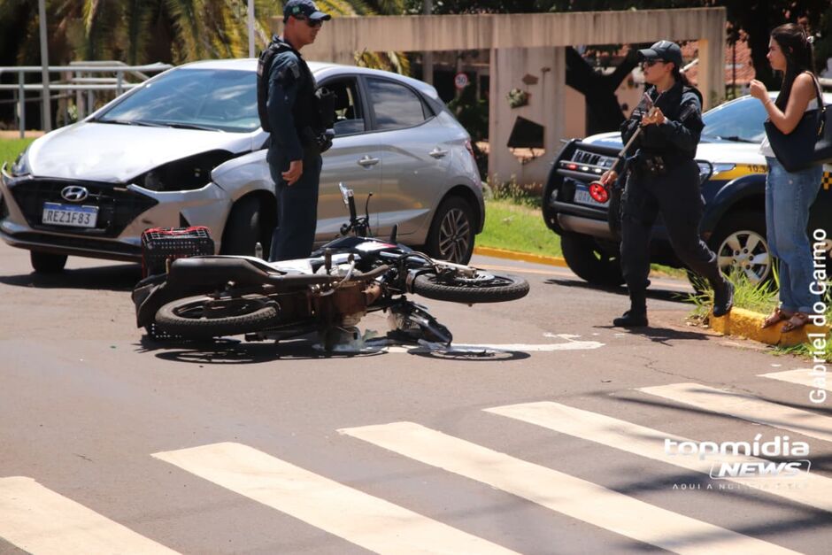 A colis&atilde;o aconteceu na manh&atilde; de hoje 