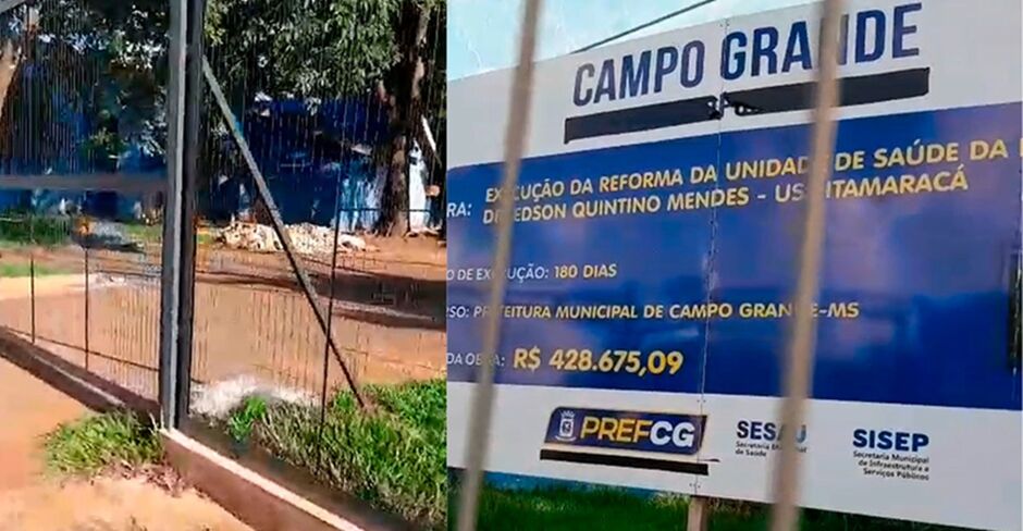 Obra est&aacute; parada h&aacute; tr&ecirc;s anos, dizem moradores 