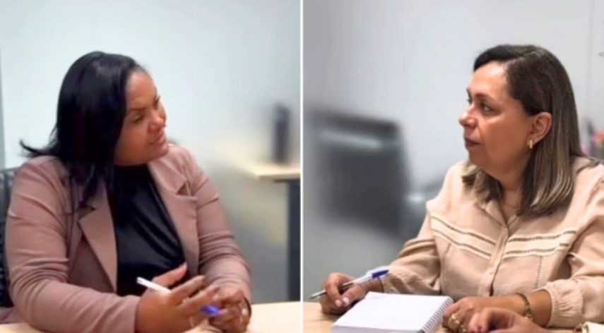 Coordenadora do CRAS Vida Nova, Adriana Nascimento Lopez e a secret&aacute;ria-adjunta da SAS (Secretaria Municipal de Assist&ecirc;ncia Social) de Campo Grande, In&ecirc;s Auxiliadora 
