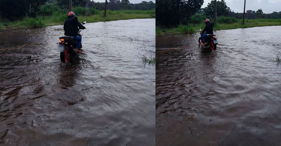 Trecho da Marqu&ecirc;s de Herval volta a alagar ap&oacute;s chuva e moradores cobram solu&ccedil;&atilde;o