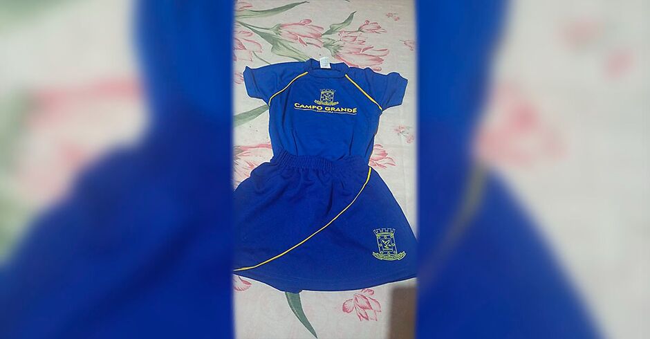 O uniforme foi entregue a dois dias