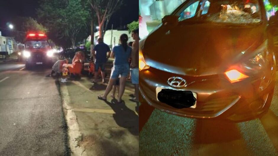 A v&iacute;tima ficou com ferimentos pelo corpo