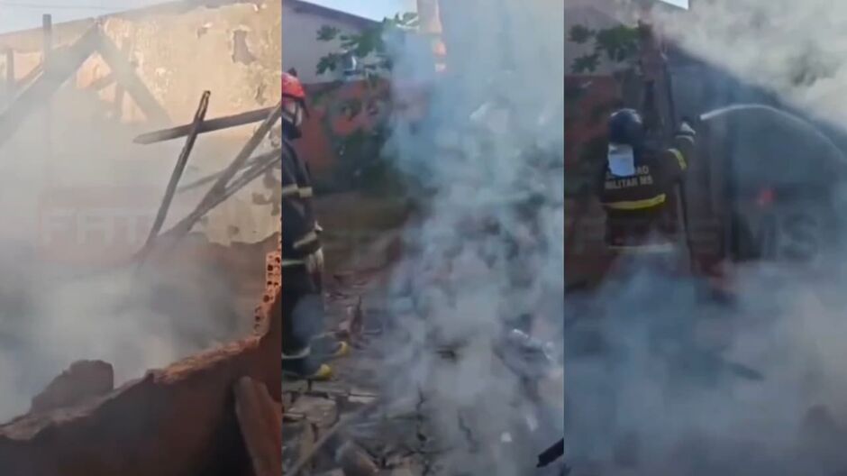 O inc&ecirc;ndio foi contido pelo Corpo de Bombeiros da cidade