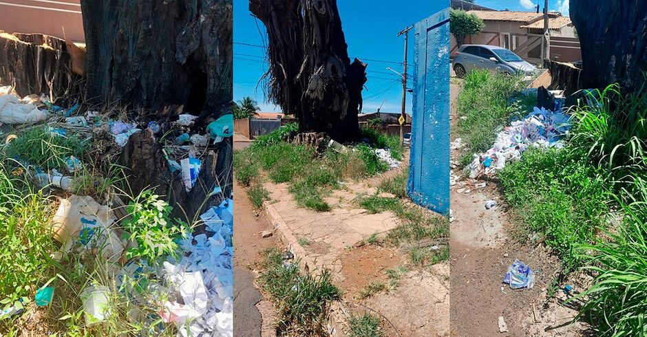 Desde o come&ccedil;o das aulas essa era a situa&ccedil;&atilde;o da cal&ccedil;ada da escola
