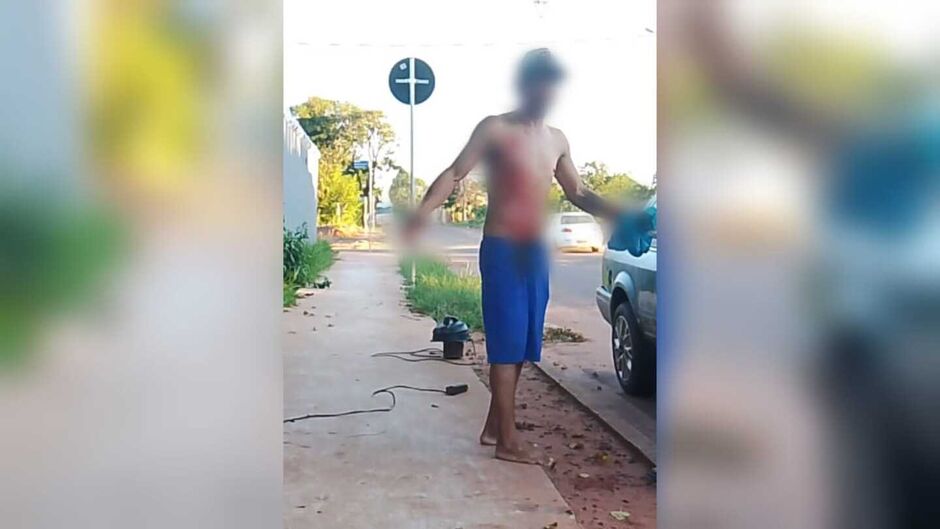 A v&iacute;tima foi socorrida e encaminhada para uma unidade de sa&uacute;de