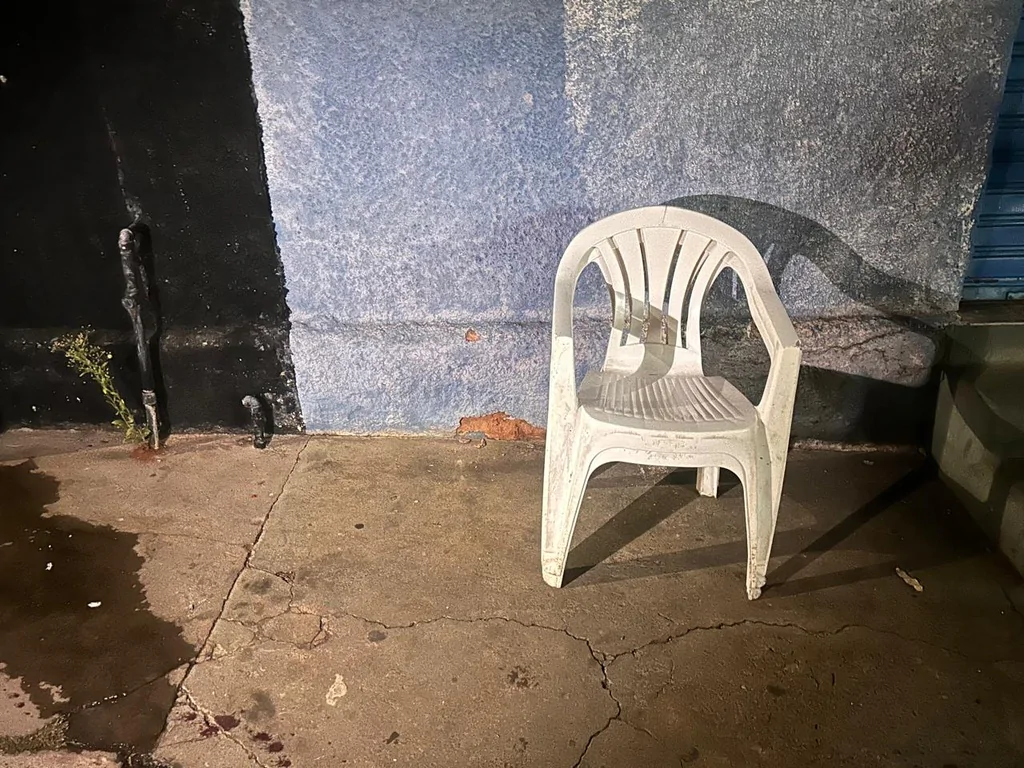 Local onde foram realizados os disparos