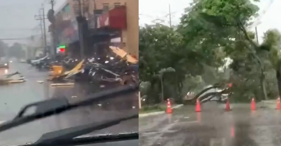 Chuva deixou rastro de destrui&ccedil;&atilde;o 