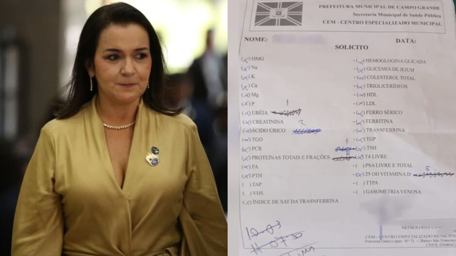 Pedido de exame traz anota&ccedil;&otilde;es de corroboram relato 