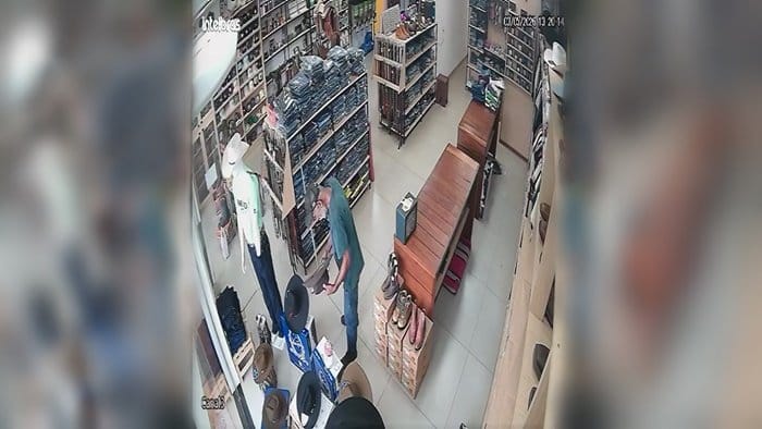 Homem furta chap&eacute;u de R$ 600 em loja country de S&atilde;o Gabriel do Oeste (v&iacute;deo)