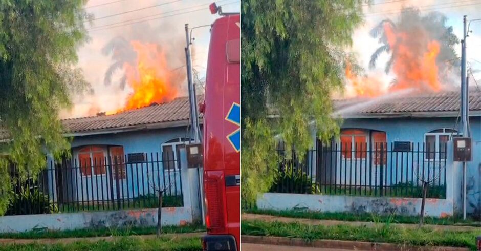 Os moradores n&atilde;o estavam em casa no momento do acidente 