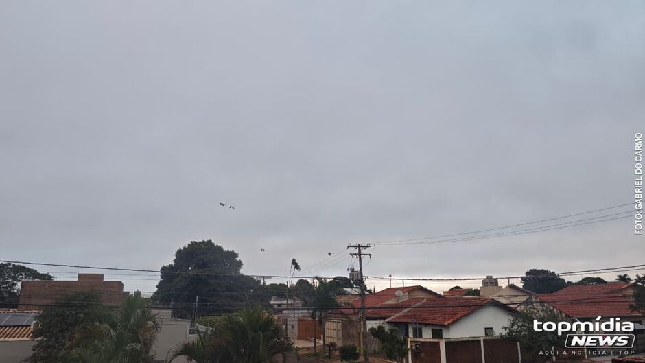 Tempo firme pela manh&atilde;, mas MS pode ter chuva e ventania nesta quinta-feira