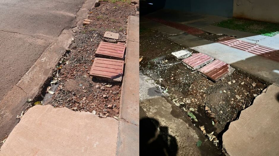 Ap&oacute;s obra de esgoto, moradores denunciam cal&ccedil;adas abandonadas e risco de acidentes no Jardim Tijuca