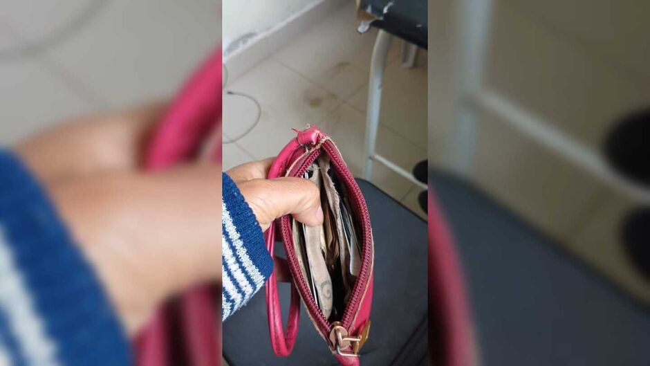 Bolseta tem quantia em dinheiro 