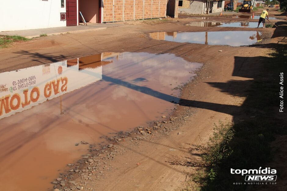 O problema piora sempre que chove em Campo Grande