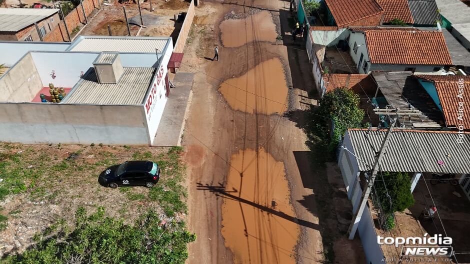 O problema piora sempre que chove em Campo Grande