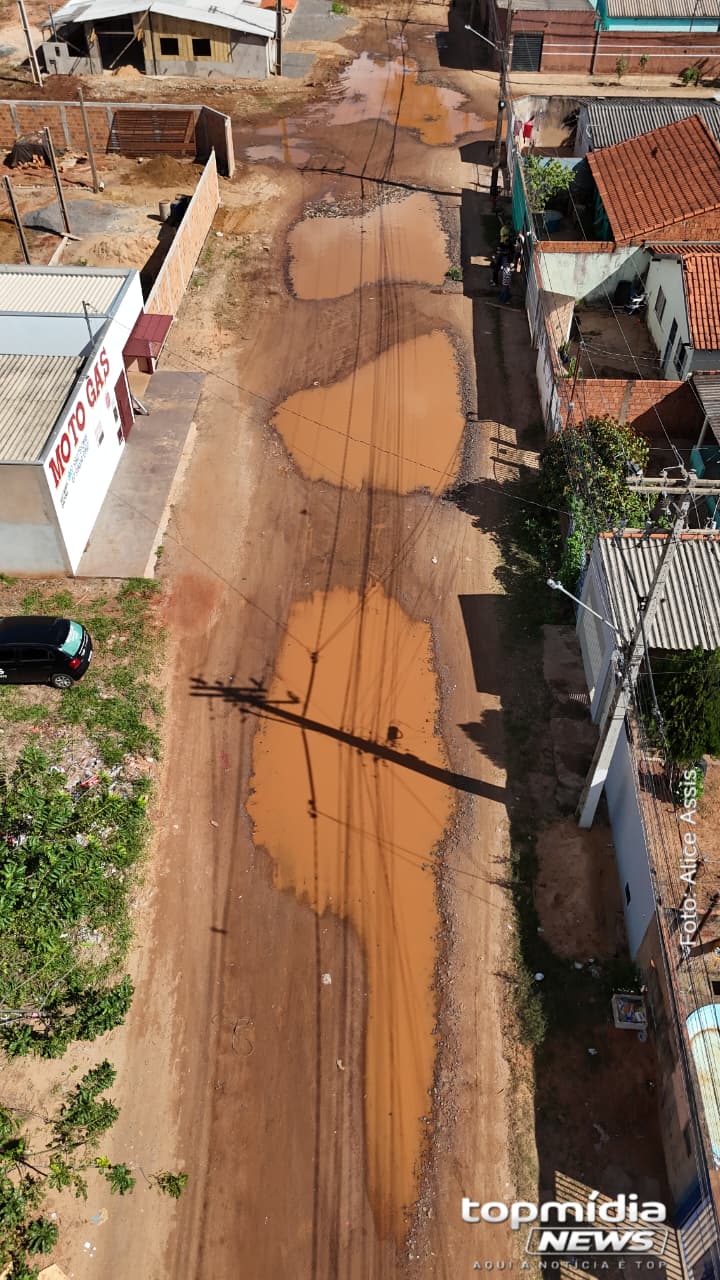 O problema piora sempre que chove em Campo Grande