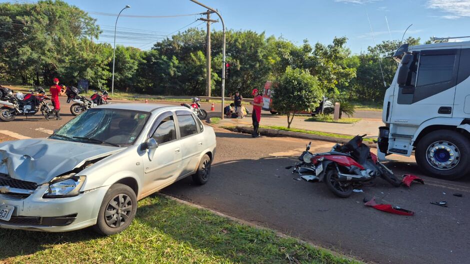 A batida deixou duas pessoas feridas