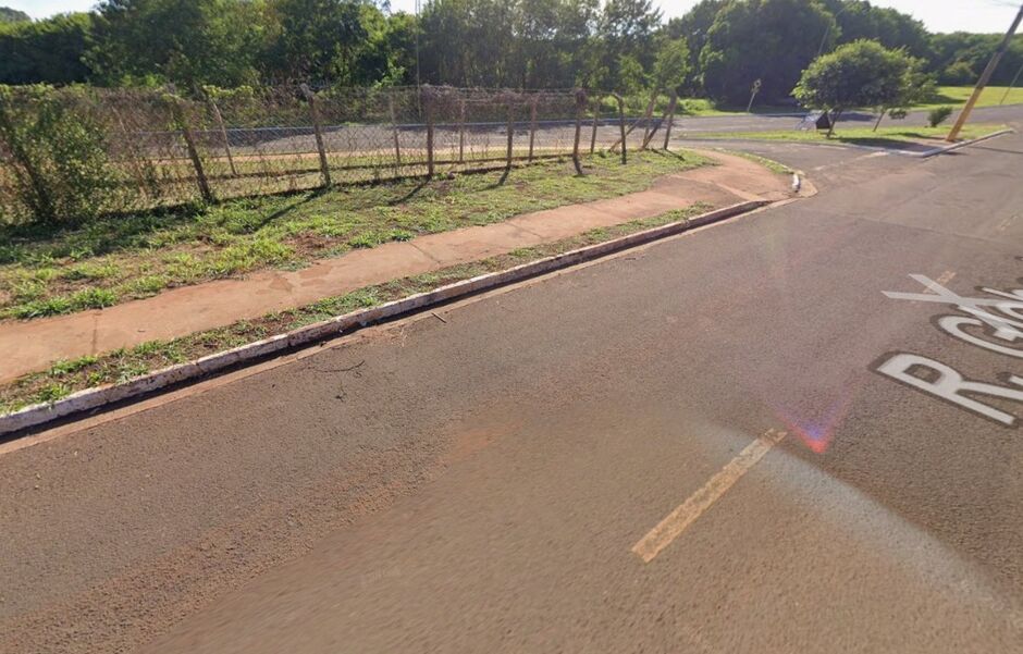Local em que motocicleta foi encontrada