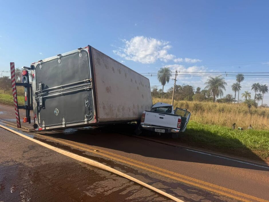 O acidente aconteceu na manh&atilde; de hoje