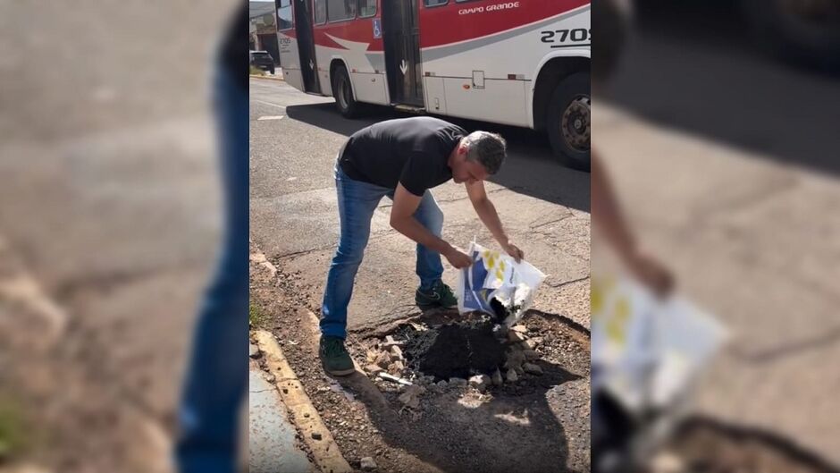 Buraco foi tapado com dinheiro pr&oacute;prio