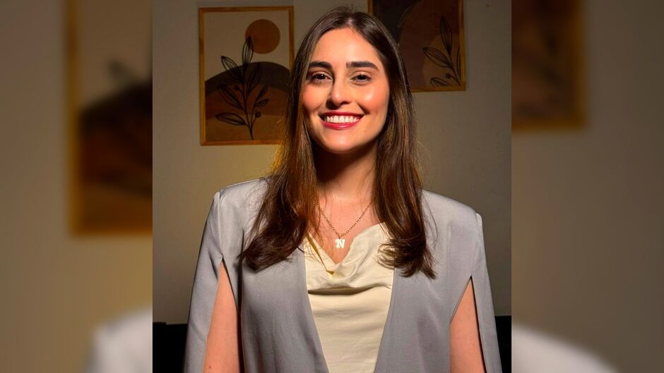 O exerc&iacute;cio da profiss&atilde;o entrou na vida de Nath&aacute;lia Kaleid Alves Martins em um dos momentos mais dificeis da sua vida