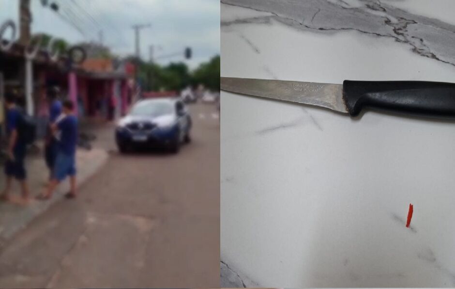 Faca foi apreendida e escola avisada