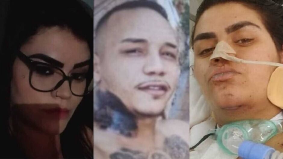 &Agrave; esquerda Kamylla cheia de vida, na direita j&aacute; estava parapl&eacute;gica e lutava pela vida no hospital