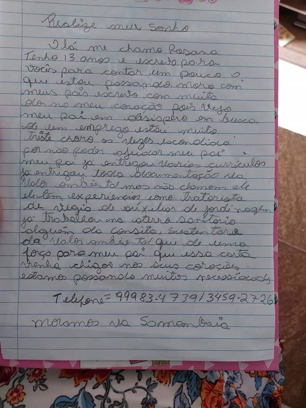 de apertar  coracao menina escreve carta pedindo vaga de emprego